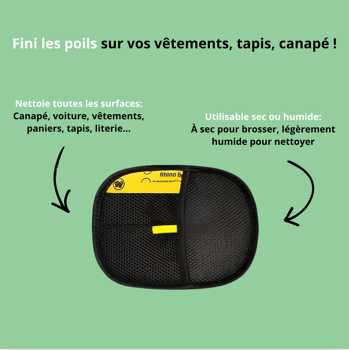 Gant attrape poils