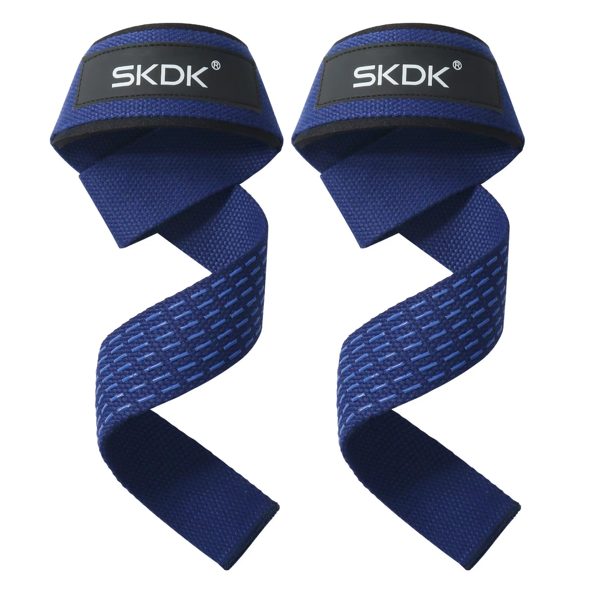 Paire de sangles de tirage musculation bleu marine