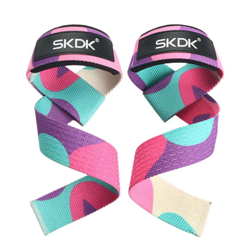 Paire de sangles de tirage musculation camo multicolore